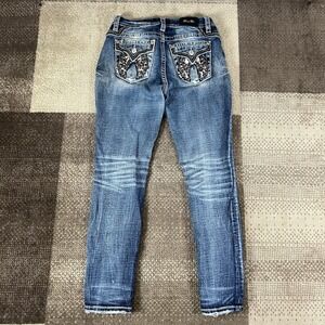 Miss Me Embellished Angel‎ Wings Jeans 27X27 Curvy Skinny Boho Rodeo Cowgirl